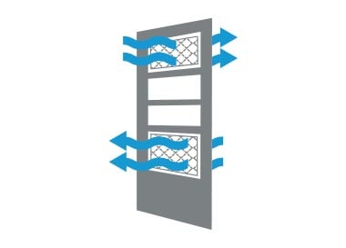 dual-venting storm door