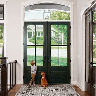 entry door style 181 black interior
