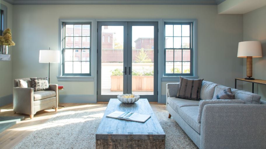 french hinged patio feature