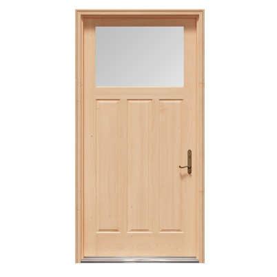 andersen quarter view glass panel entry door